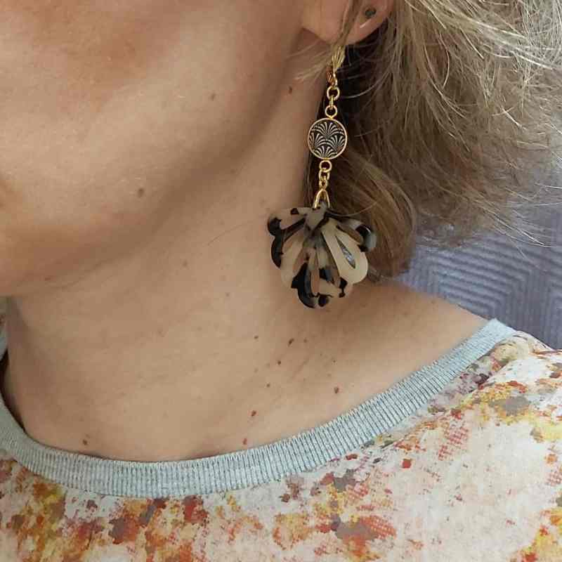 Boucles eventail marron