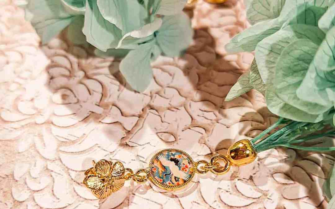 Boucles oiseau fleur