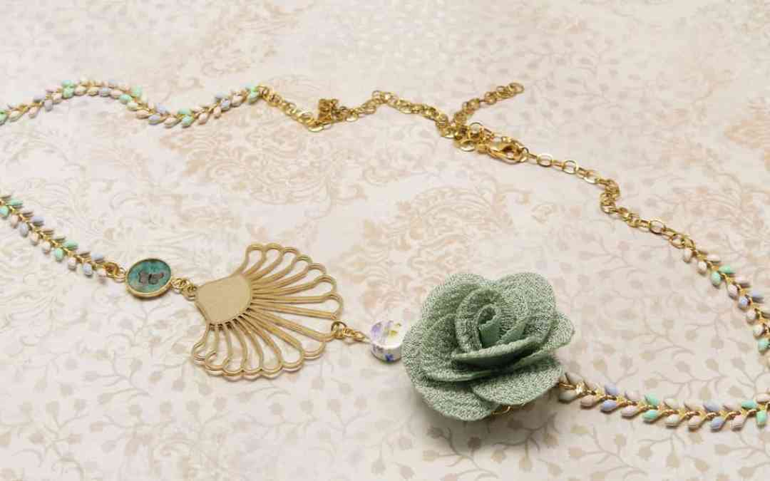 Headband papillon fleuri