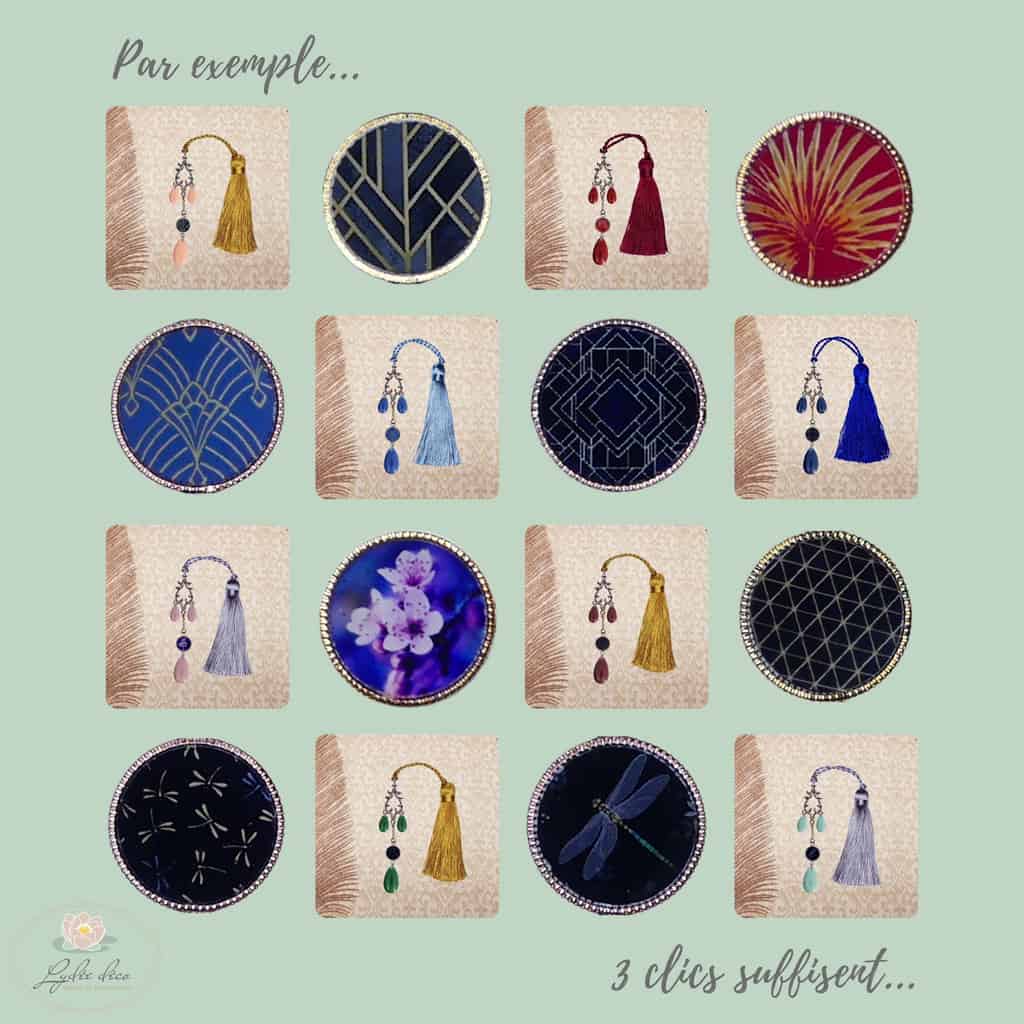 TUTO Marque pages Sequin Arabesques 1