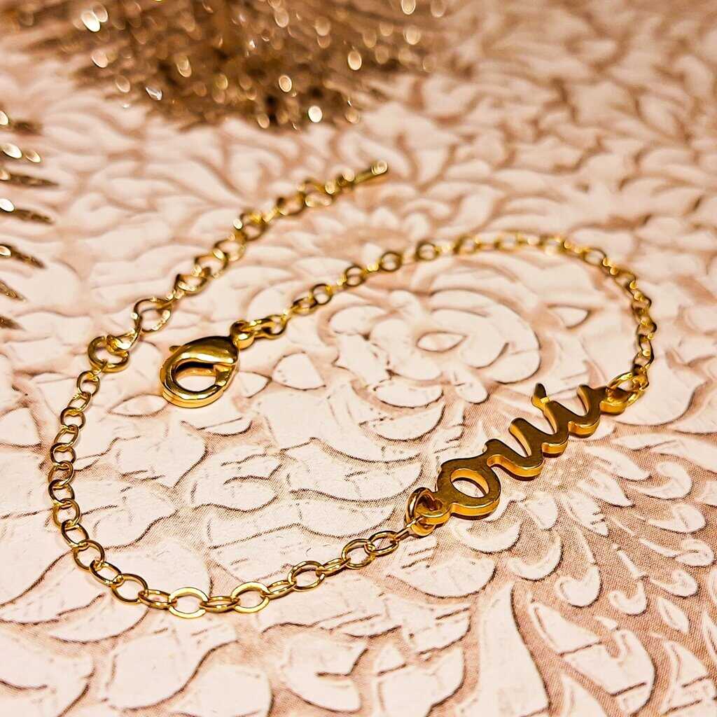 Bracelet chic oui demande mariage fiancailles laiton dore gold filled boheme romantique