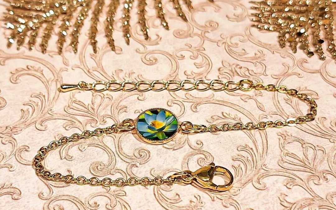 Bracelet fleur lotus