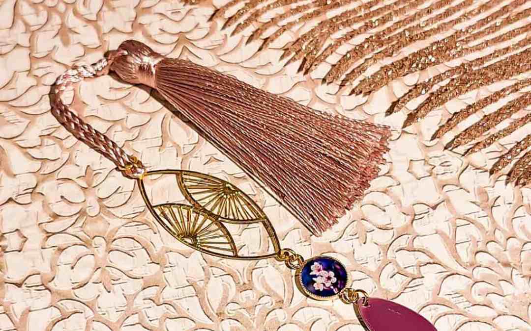 Marque-pages eventail retro