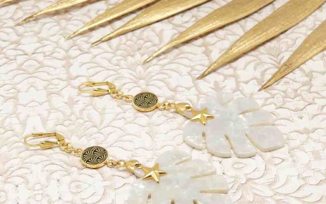 Boucles feuille etoile