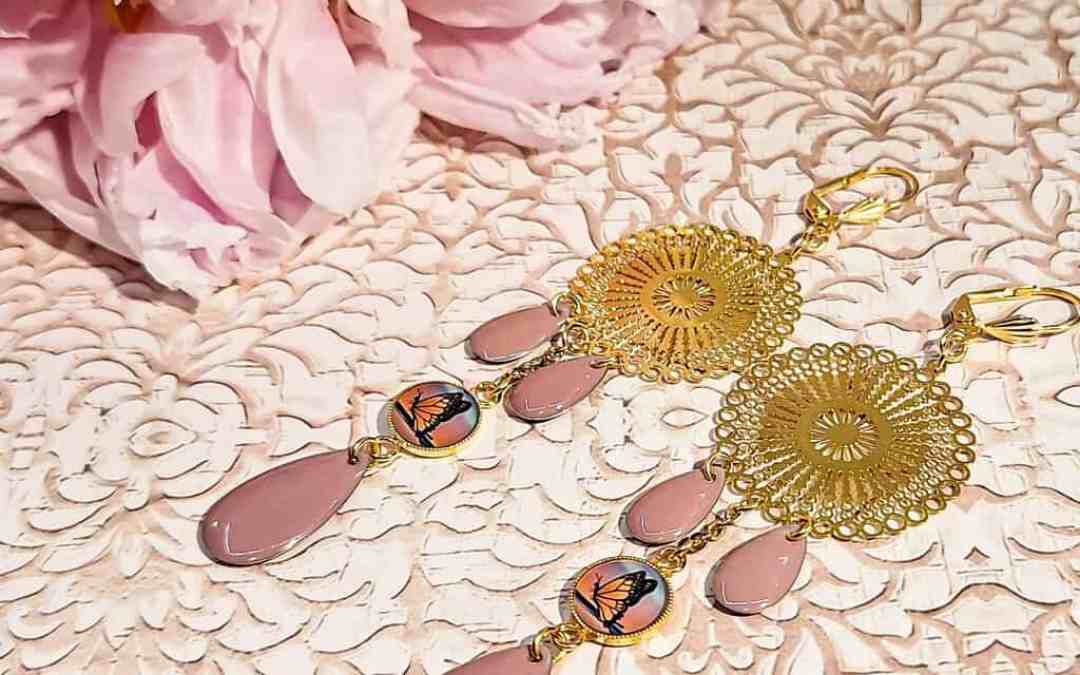 Boucles papillon pampilles