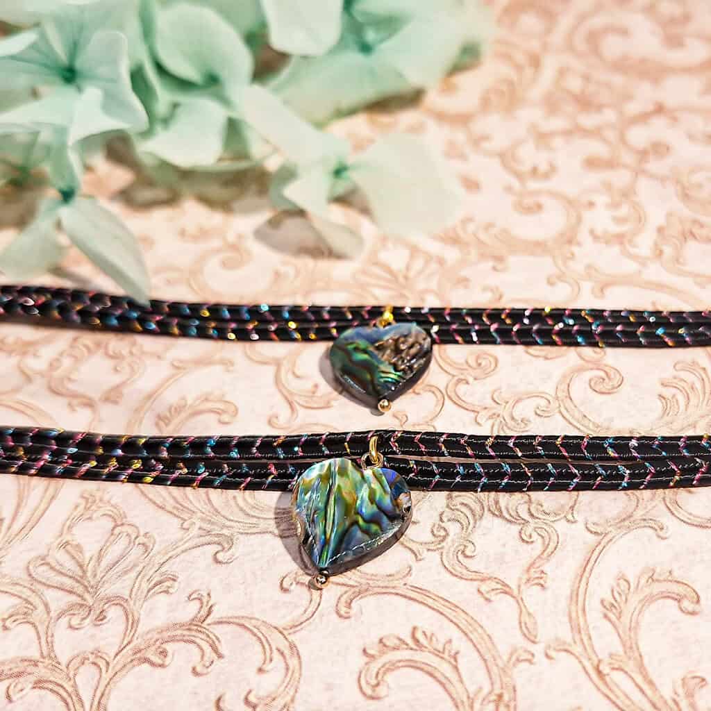 bracelets duo coeur maman mere fille coeur nacre lydee deco