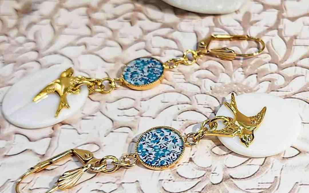 Boucles oiseau hirondelle