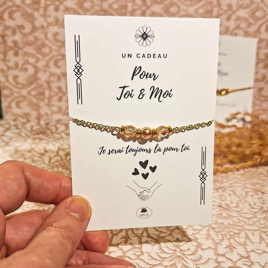 Bracelets Duo Perles sur fond blanc - Bijoux bohèmes chic faits main