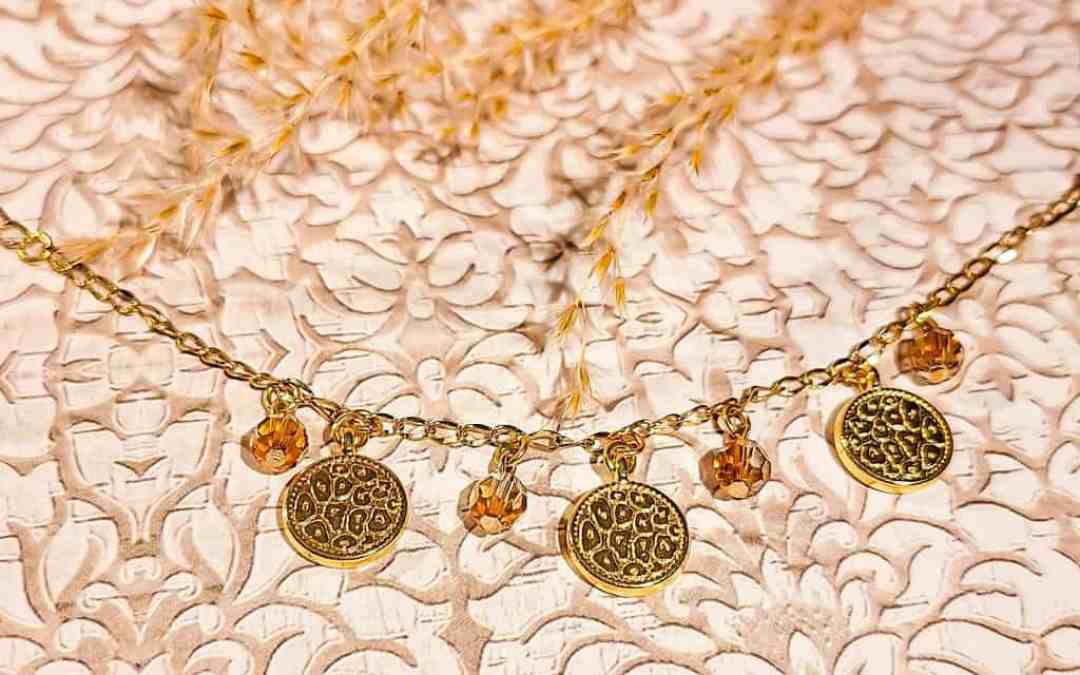 Bracelet léopard doré