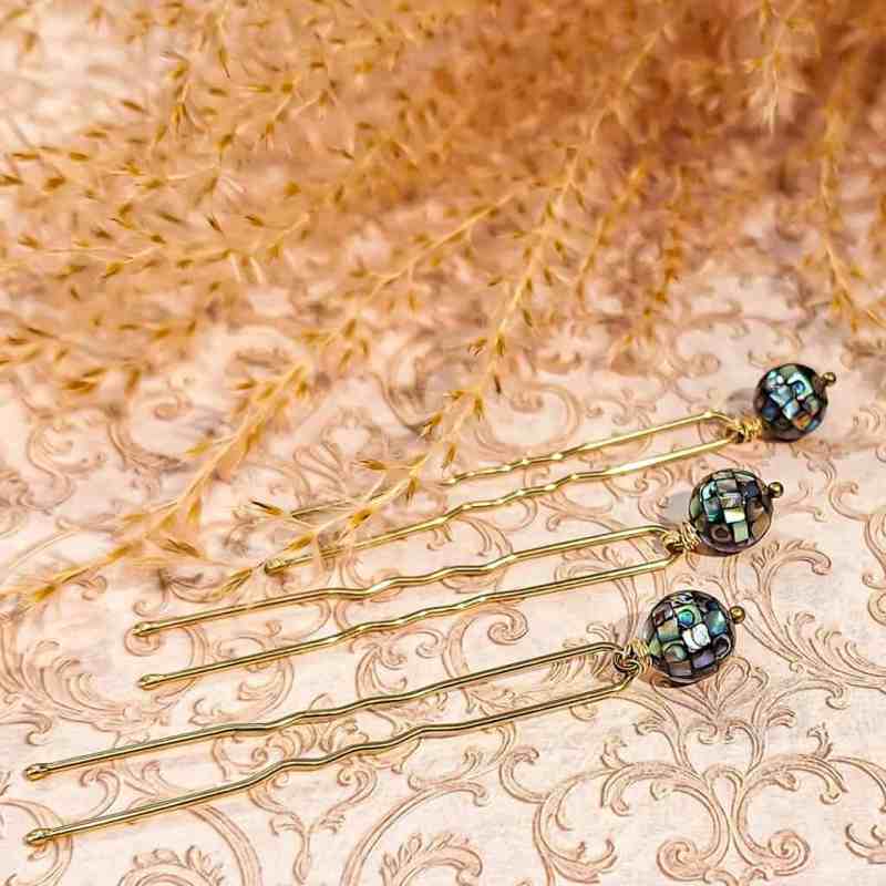 epingles cheveux perles nacre coiffure cheveux lydee deco