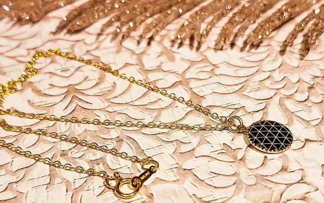 Collier eventail boheme