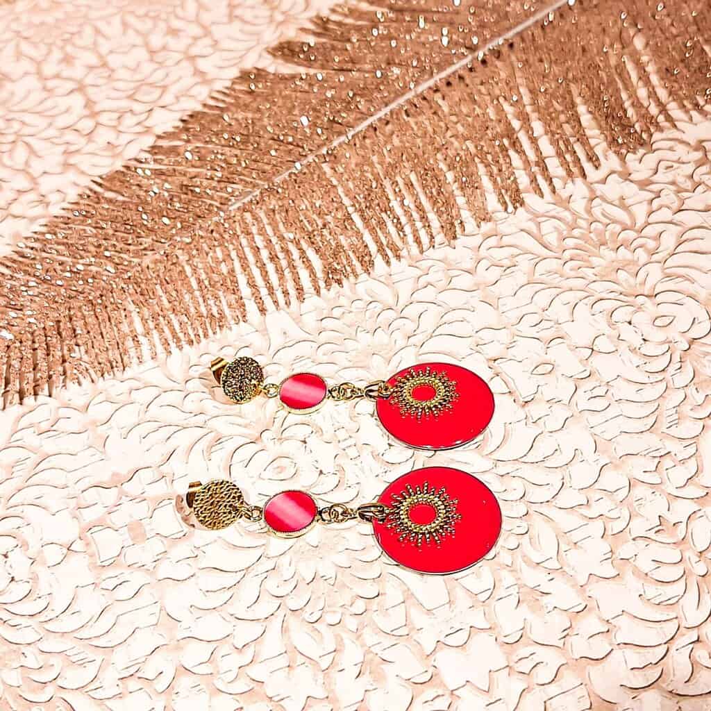 boucles rose soleil boheme chic octobre rose lydee deco resine photo à plat