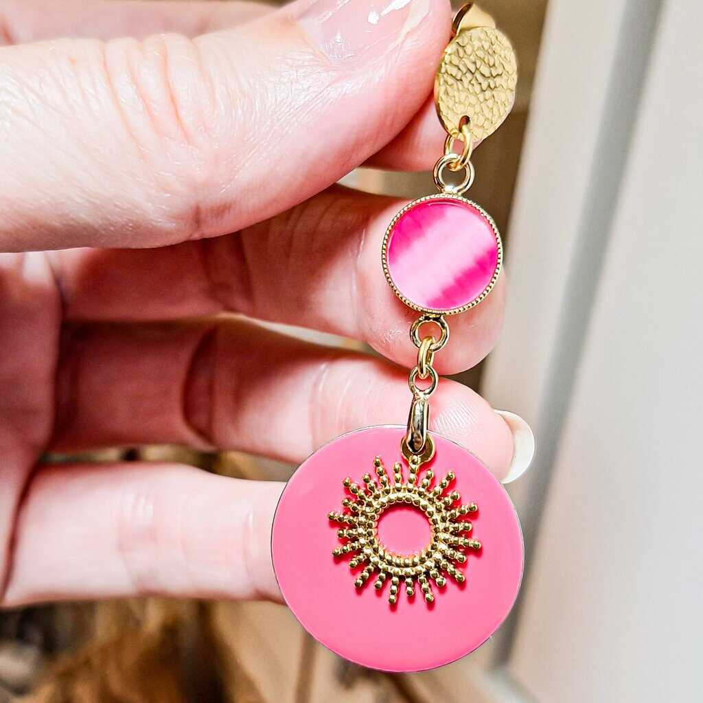 boucles rose soleil boheme chic octobre rose lydee deco resine