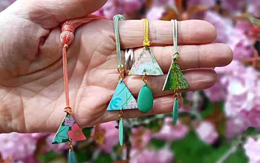 Marque-pages fleurs Japon